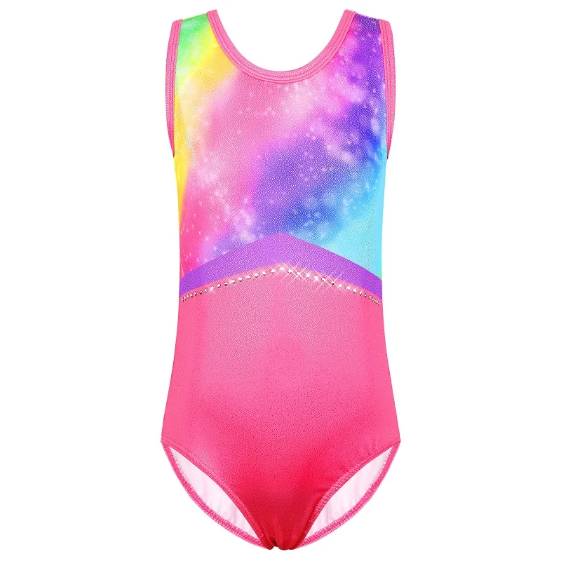 BAOHULU leotardo de gimnasia para niñas, Ropa de baile de actuación, traje de práctica de bailarina, ropa de Ballet profesional sin mangas
