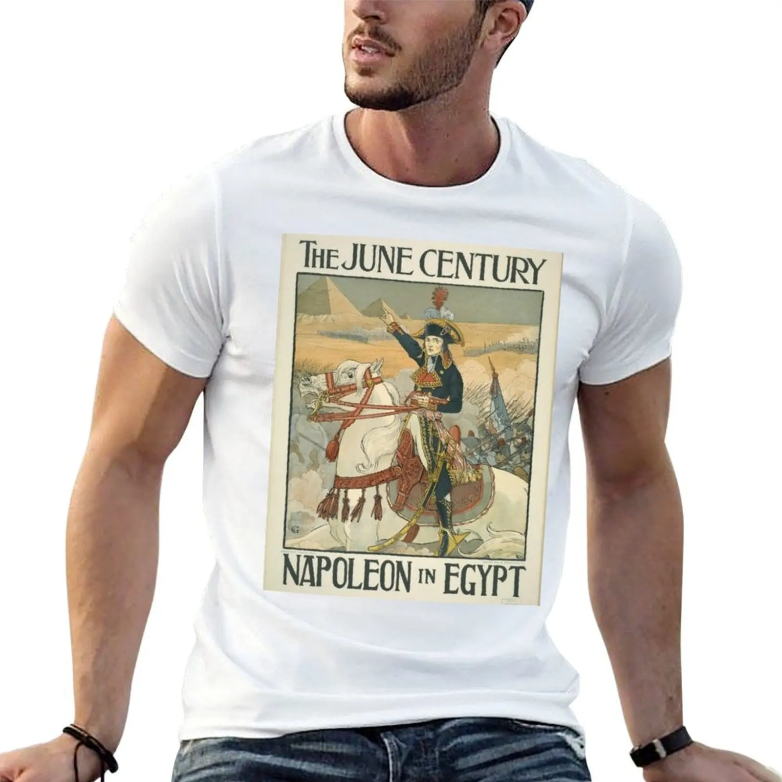 

The June Century Napoleon in Egypt T-Shirt cotton t shirt man cotton t shirts high quality T-Shirt