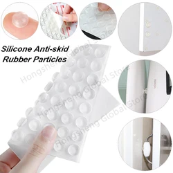 100pcs Silicone Furniture Door Stopper Anti-collision cushion Rubber Damper Buffer Cabinet Doors Muter Kitchen Door Damper