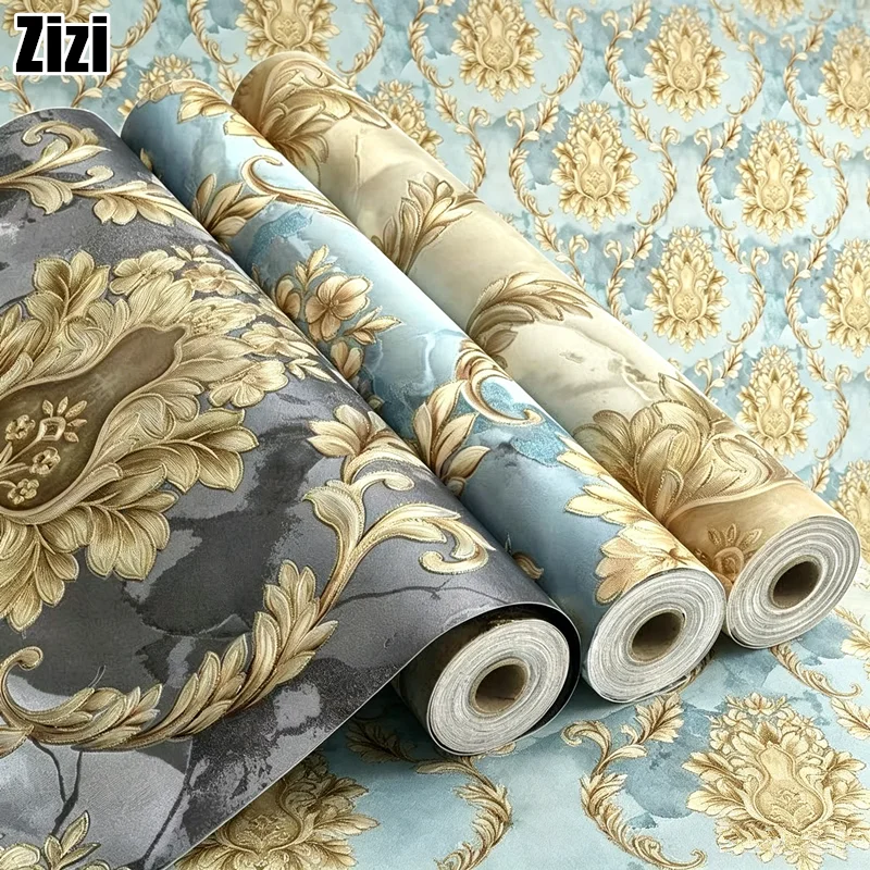 Self-Adhesive 3D Precision Pressed European Style Wallpaper Palace Style Wallpape for Bedroom Living Room TV Background Wall