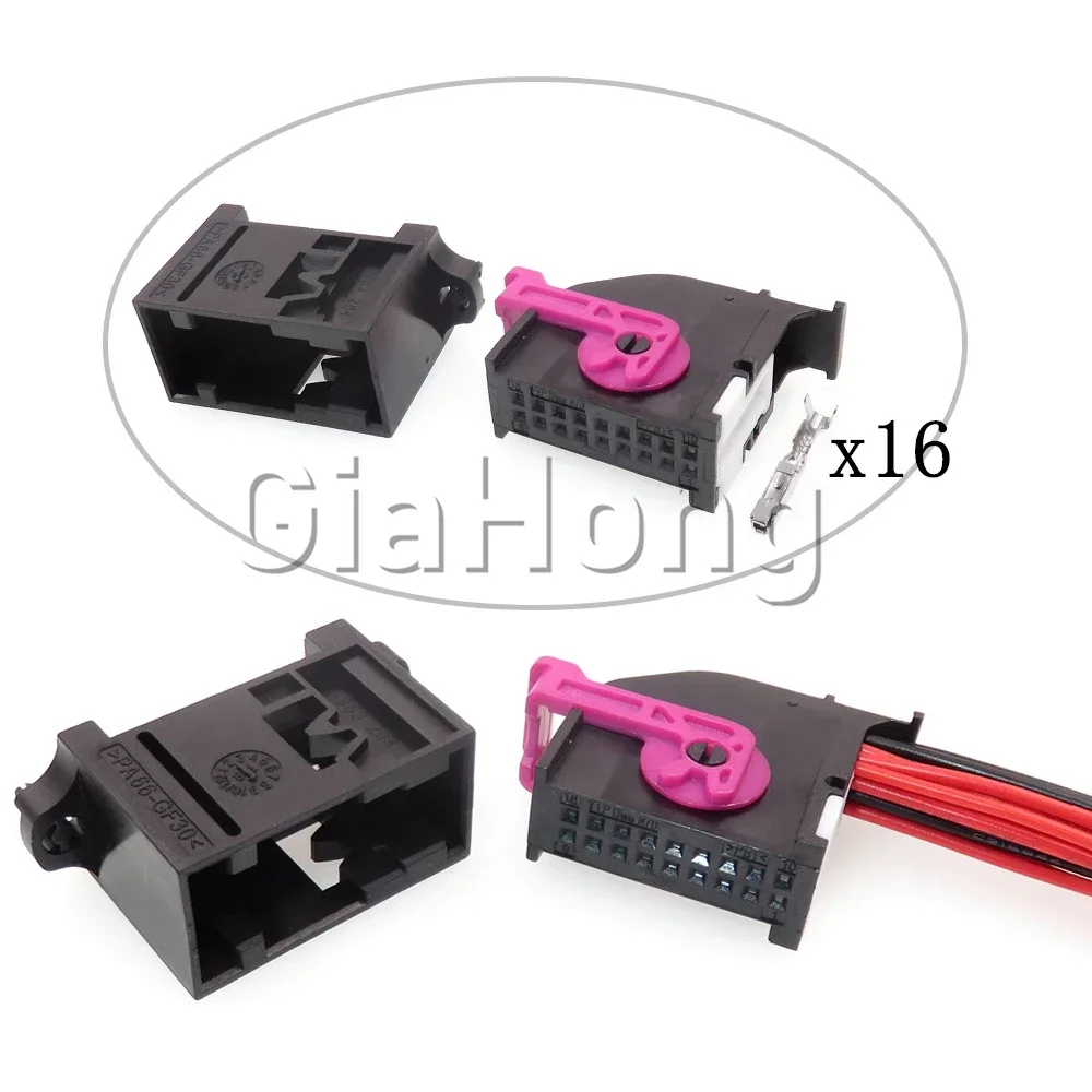 1 Set 18 Ways Auto Parts 5Q0 972 718A ECU 5Q0972718A 1-1355154-1 AC Assembly Instrument Socket For GOLF Lamando Automobile Plug