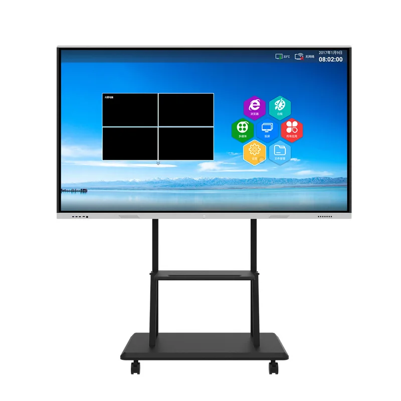 98 Inch All In One Pc Infrared Touch Screen Whiteboard Smart Interactive Board For E Learning Classroom Education Conference