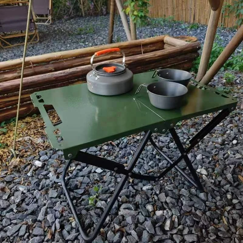 طاولة نزهة خفيفة الوزن قابلة للطي، طاولة قابلة للطي للتخييم للاستخدام العملي في الهواء الطلق، تصميم موفر للمساحة، سعة تحميل عالية