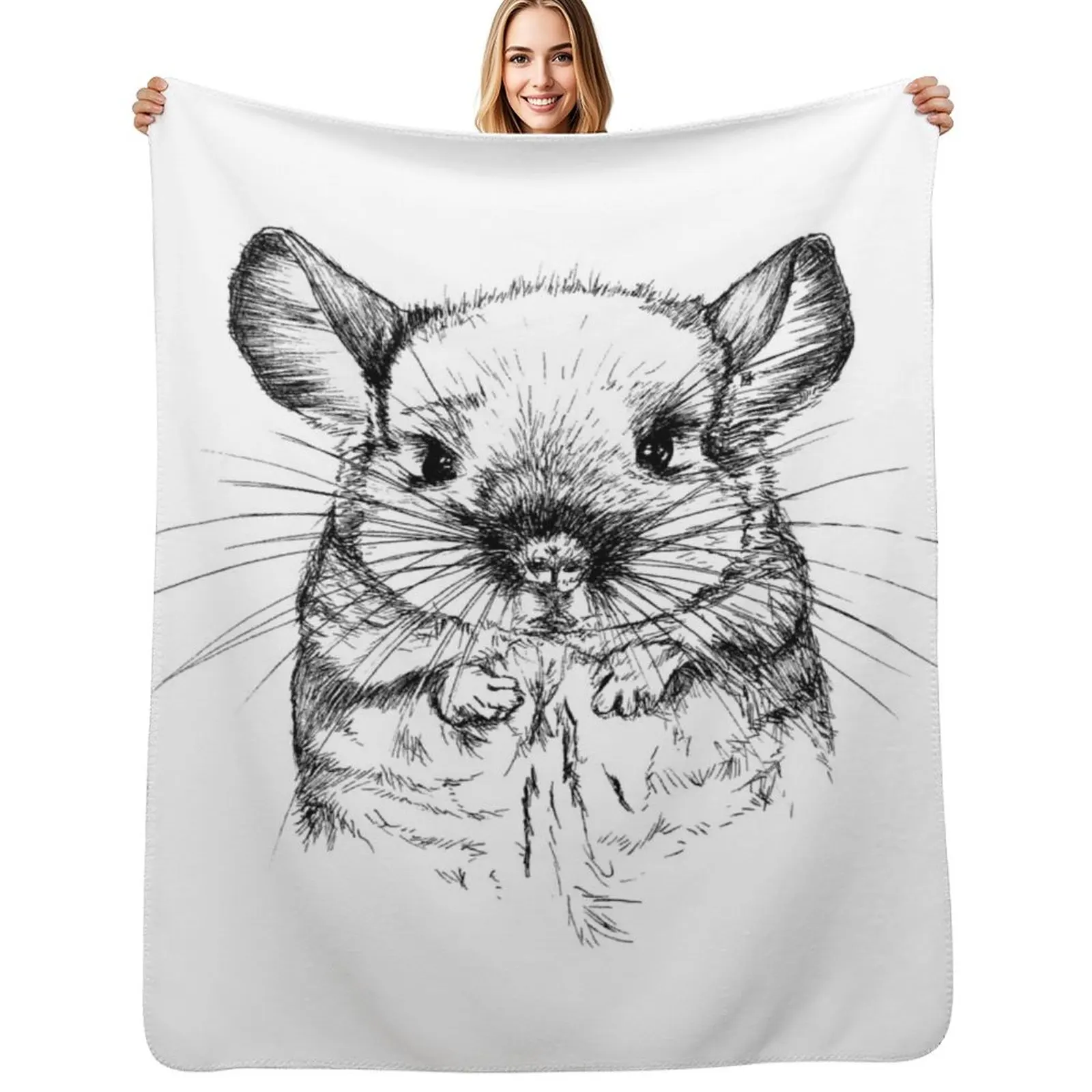 

Chinchilla my Love Throw Blanket funny gift For Decorative Sofa Blankets