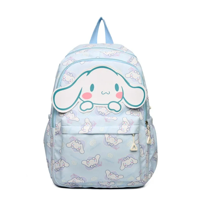Kawaii سانريو مرحبا كيتي كورومي ميلودي سينامورول حقيبة ظهر بسعة كبيرة قماش أنيمي قماش حقيبة مدرسية لطيف الأم شنق أكياس