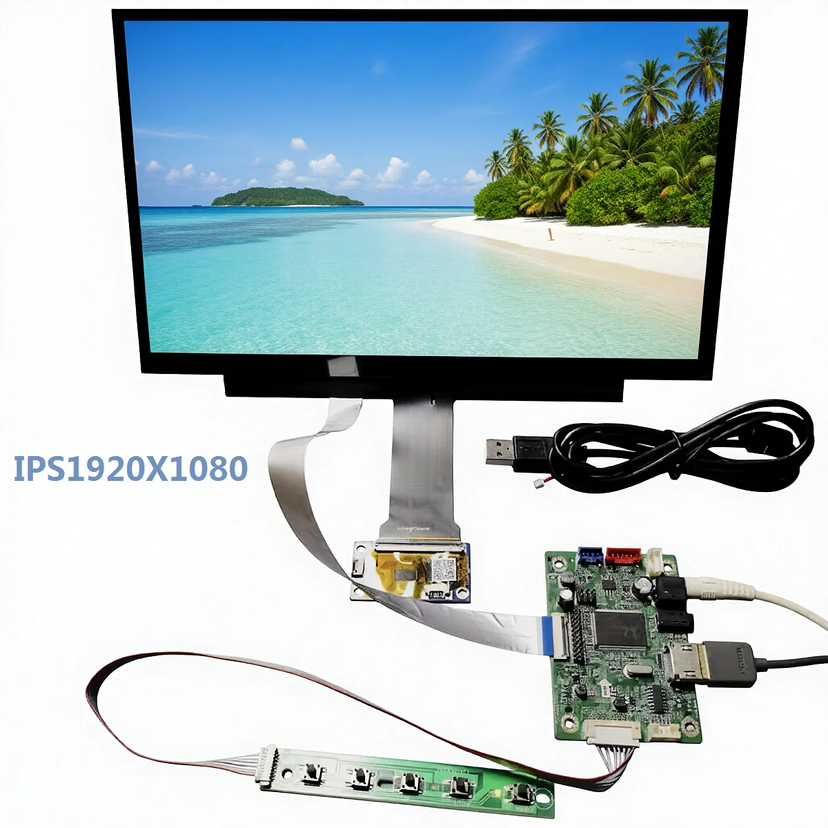 11.6-inch capacitive touch display module 1920 x1080 this theme is Linux/android/8 10 Raspberry Pi3 plug and play LCD screen DIY