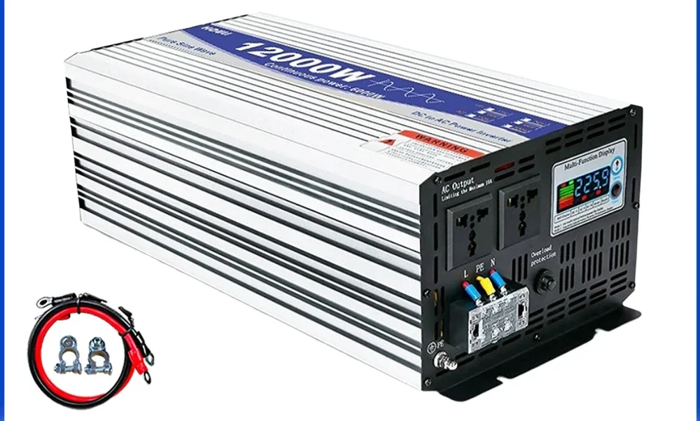 

SAT 6000W 8000W 12000W Inverter 12v 220v Pure Sine Wave Power Inverter DC 24V 48V to AC 230V Voltage Converter Solar