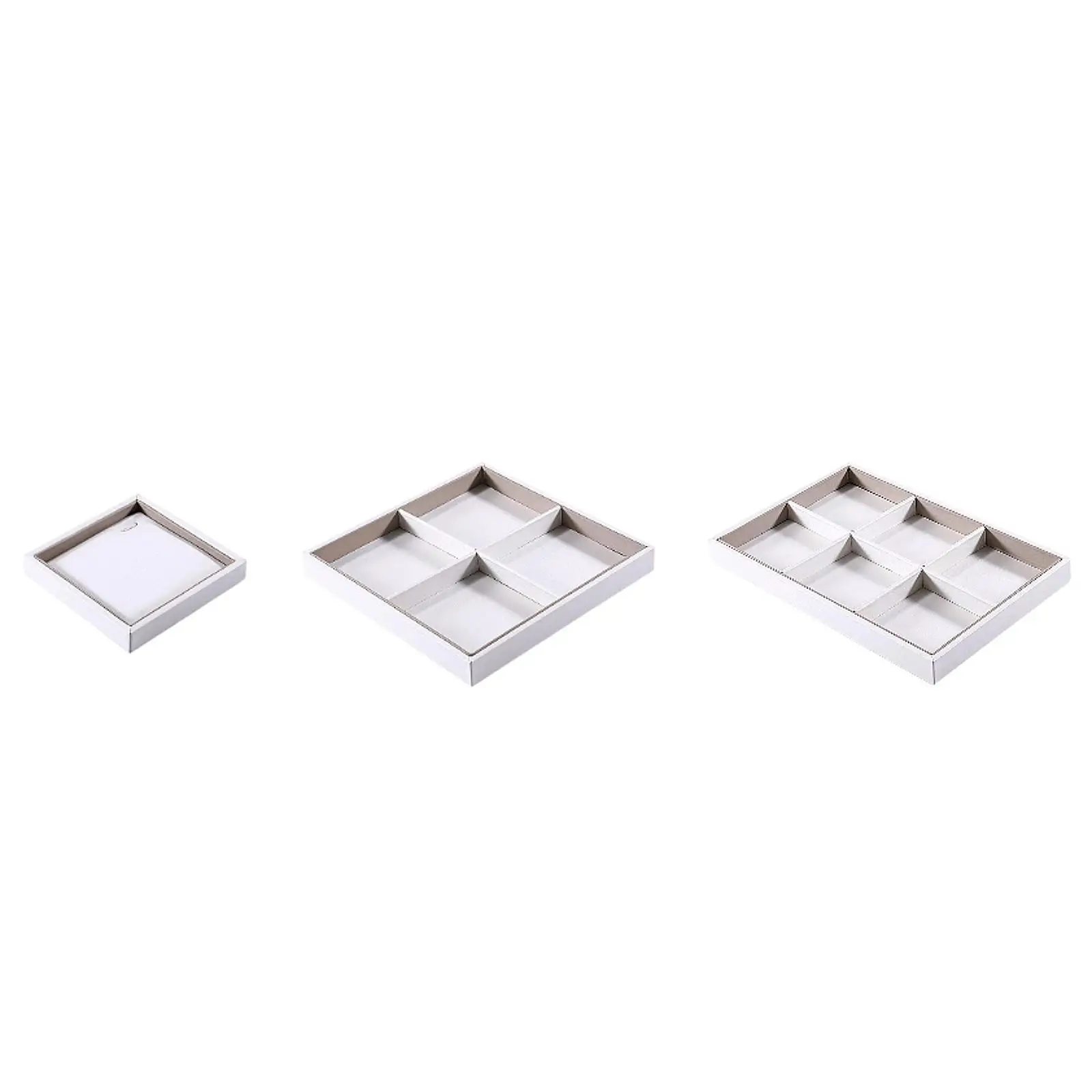 Jewelry Storage Organizer Tray Brushed Wood Versatile Holder for Women Countertop Display and Home Use