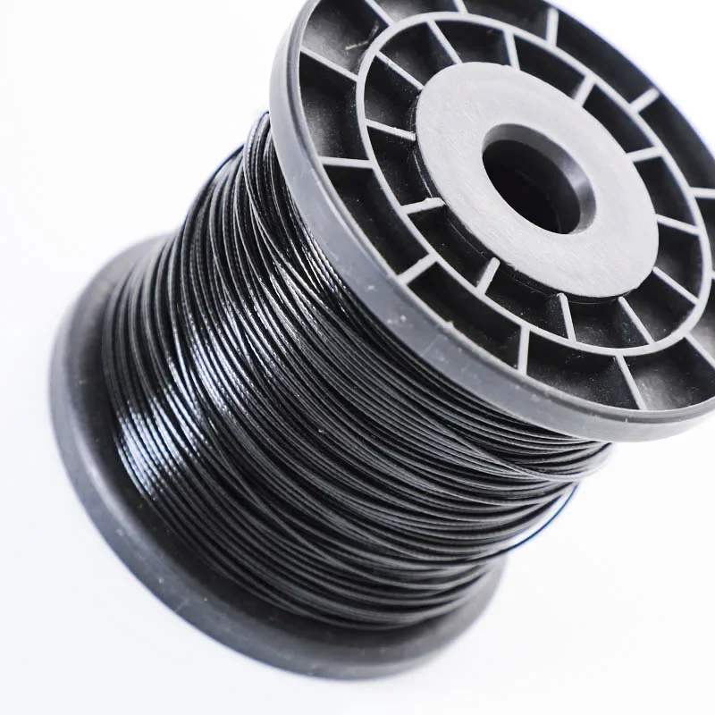 HQ PV01 0.38MM-6MM Diameter After Black PVC Plastic Coating Flexible 304 Stainless Steel Wire Rope Cable image 6