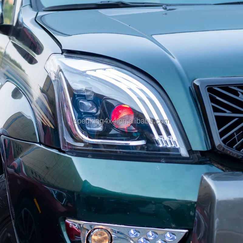 Spedking Vendi come torte calde Fari Fari a LED per TOYOTA PRADO LC120 2003-2009 Fari a LED