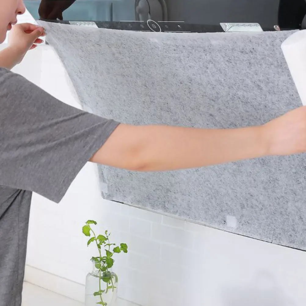 1 Roll Range Hood Oil Proof Filter Paper Nonwoven Grease Blocking Filter Film for Extractor Fan Cooker Hood Kitchen Ventilator