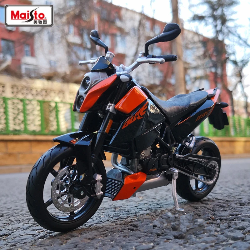 Maisto 1:12 KTM 690 Duke lega modello di moto simulazione pressofuso metallo Street Racing moto modello collezione regalo giocattolo per bambini