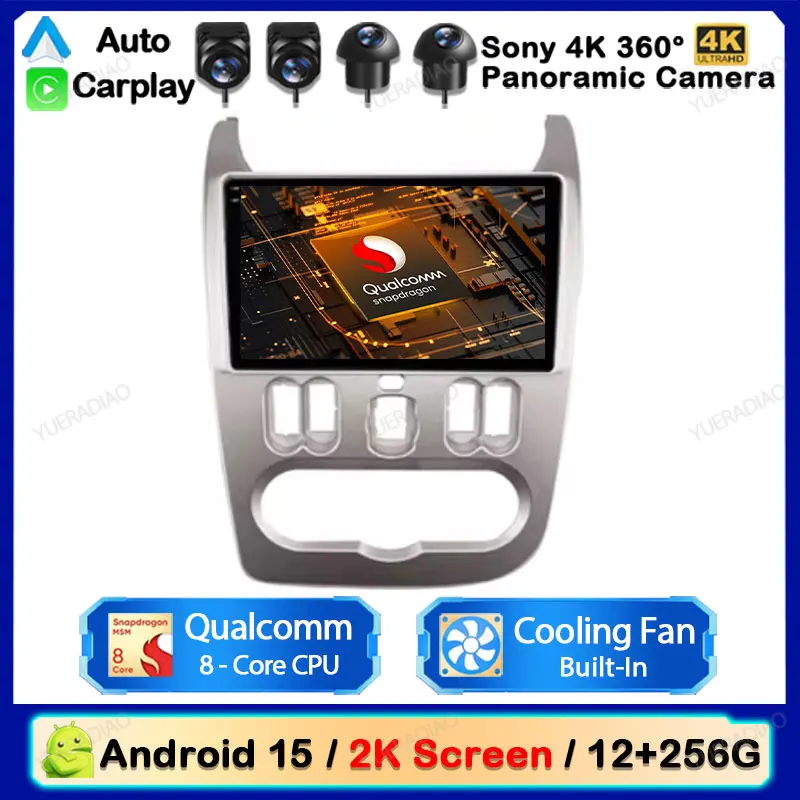 

Android 15 Car Radio For Renault Logan 1 Sandero 2009 2010 2011 2012 - 2015 Largus Dacia Duster Multimedia Video Player GPS WIFI
