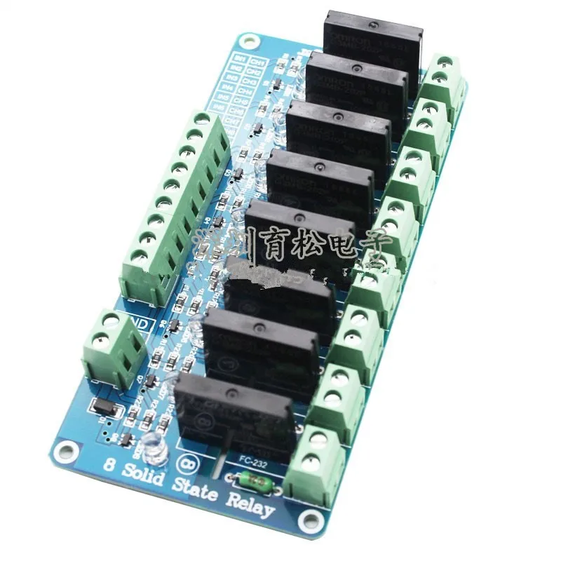 

8 Way Solid State Relay Module With Fuse 250V2A