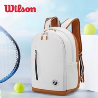 Wilson Professional Tennis Backpack French Open Commemorative Tour Racquets Bag Leisure Sports Tennis Bag Holds for 2 Rackets
