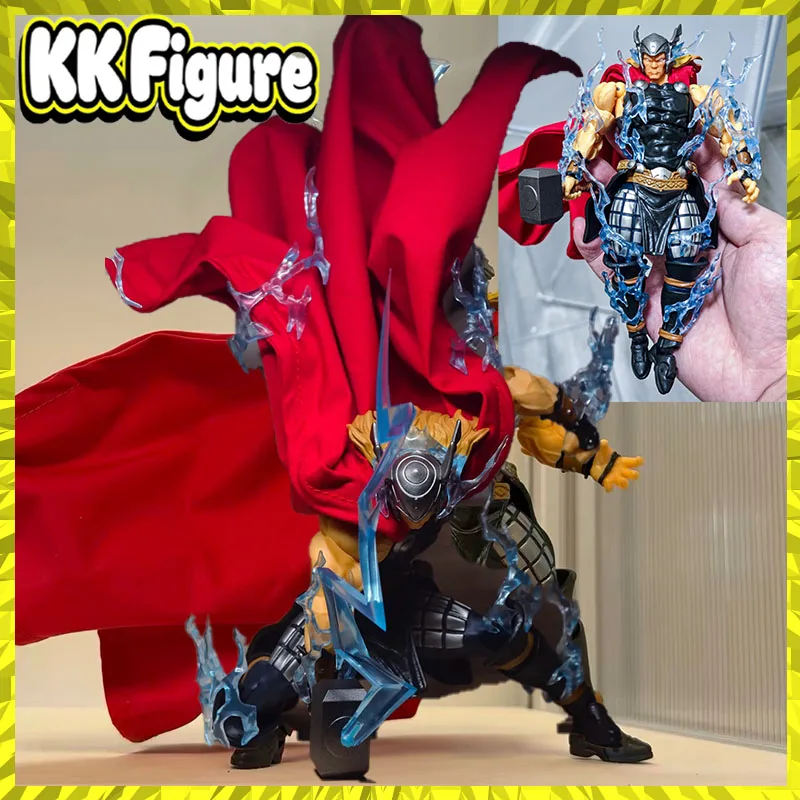 Auf Lager AC Factory Toys Thor Donnergott Anime Actionfigur Kaiyodo Amazing Yamaguchi Revoltech Thor Modell Spielzeug Geschenke