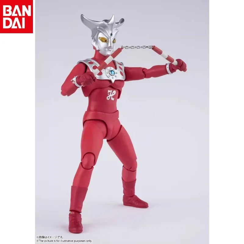 Bandai Original Genuine SHF Ultraman LEO Lion Showa Fengyuan Zero Mentor Reprinted Movable Figure Ornament Holiday Gift