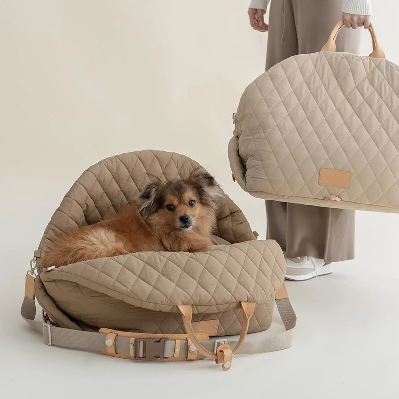 Foldable Portable Pet Carrier Handbag Crossbody Pet Travel Bag Outdoor Carry Tote for Cats Small Dogs