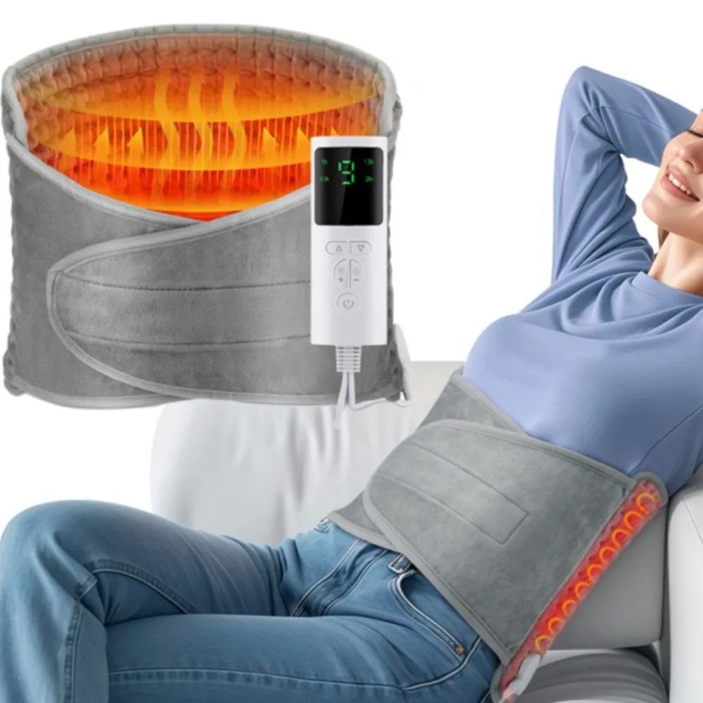 

Back Heating Support Belt Electric Waist Brace With Adjustable Temperature Warm Back Belt Abdomen Warmer Lumbar Support Pad