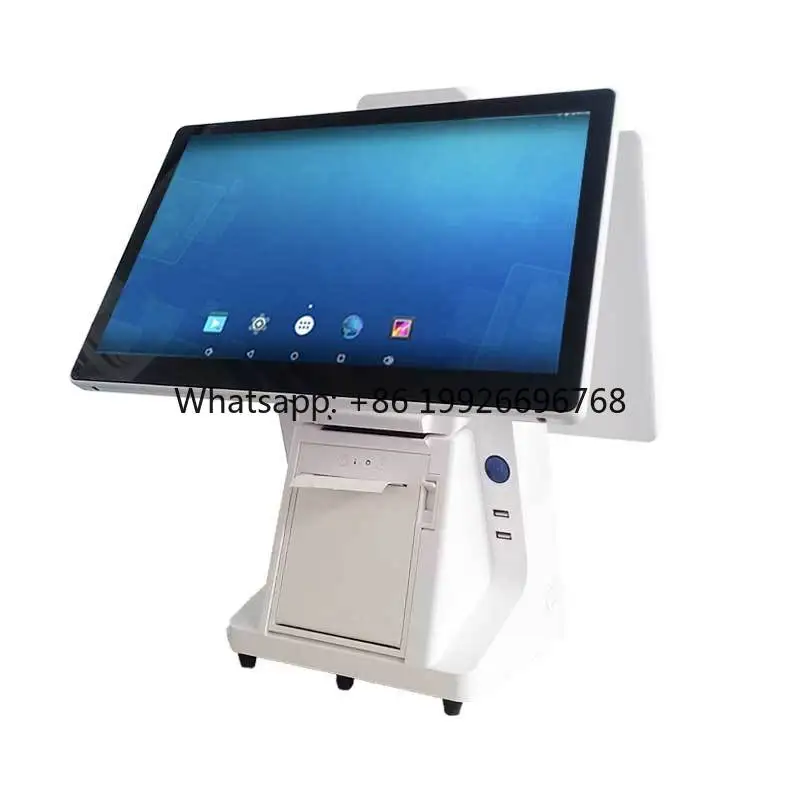 Smart Pos Terminal Android All in One Touch Screen Pos Dual Screen Retail Android Pos Hardware