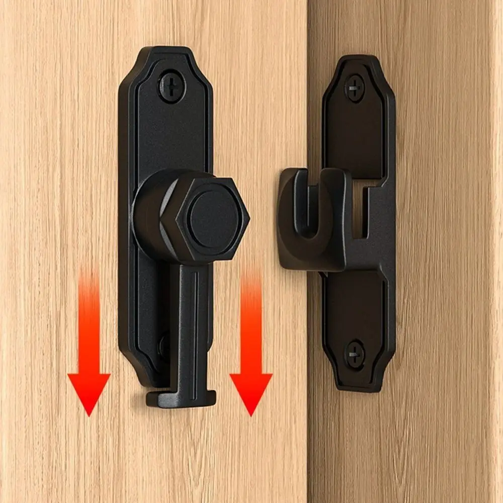 

Портативный светящийся дверной замок-защелка на 90/180 градусов, противовзломный, без сверления, для дверей и ворот