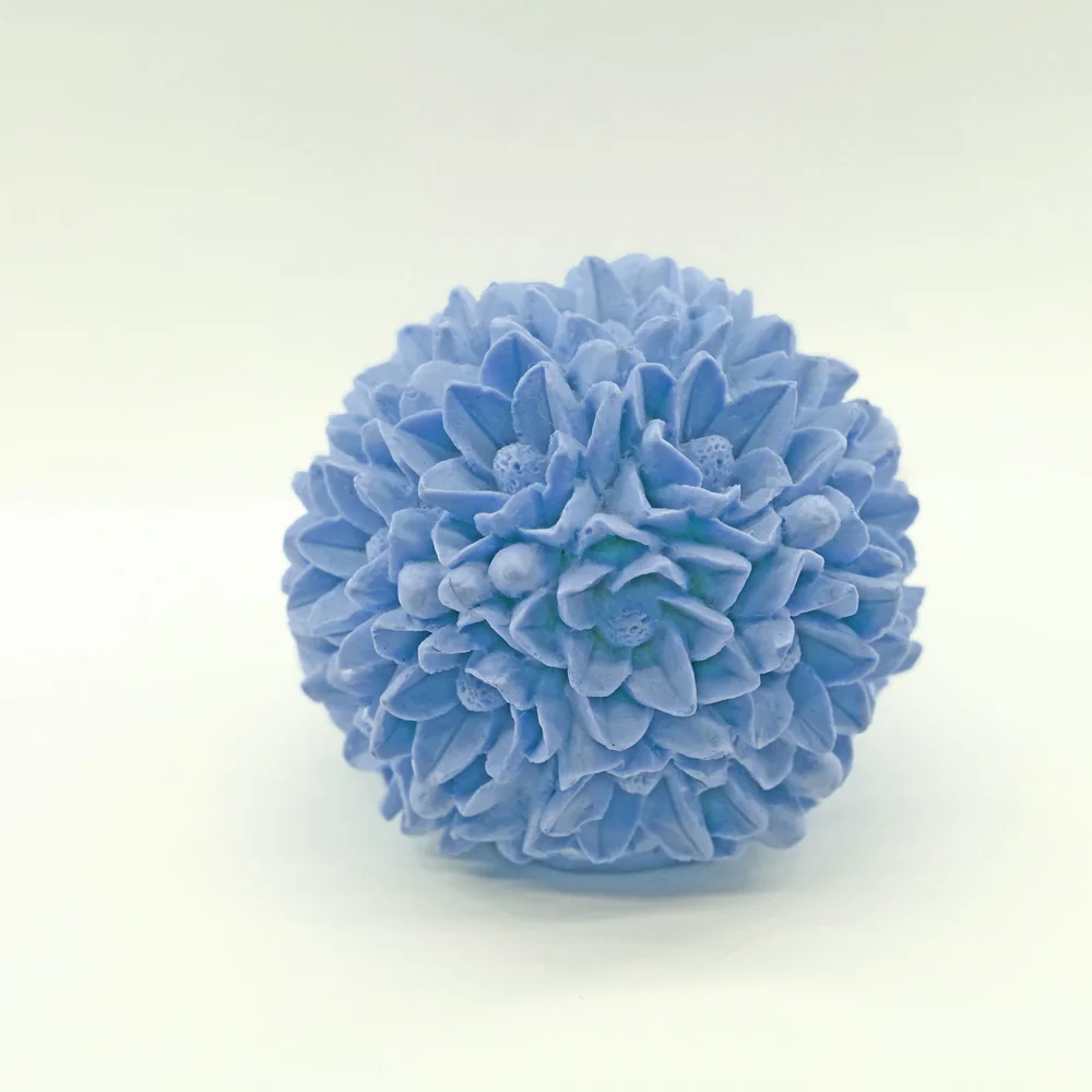 

Chrysanthemum Ball Silicone Molds for Aromatherapy Candle & Soap Making Flower Shaped Polymer Resin Moulding Tools