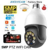 TUYA 5MP 5G Bulb Camera E27 WiFi TUYA Smart Life PTZ IP CCTV Outdoor Night Vision 3MP Security Video Bulb Surveillance Camera