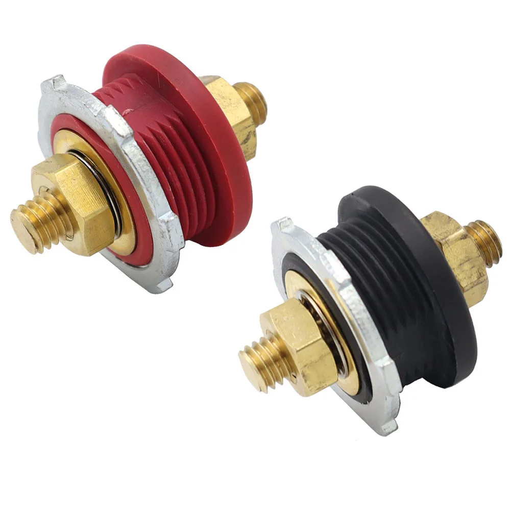 

2pcs 3/8 Stud Remote Battery Power Binding Post Connector Brass Terminal Kit Heavy-Duty Terminals Easy Installation