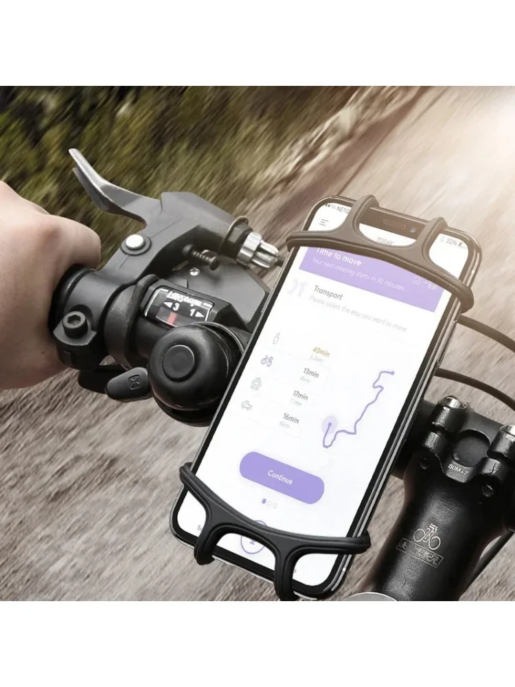 AliExpress NONE Mobile Phone Holder Bicycle Motorcycle Anti-Slip Elastic Silicone Mobile Phone Stand Bracket Cycling Accessories