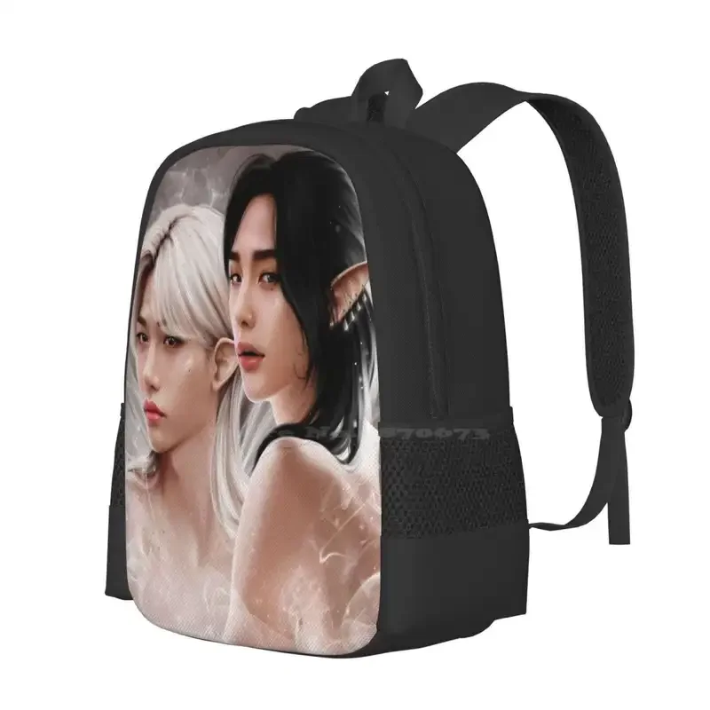 Hyunlix Hot Sale Schoolbag Backpack Fashion Bags Hwang Hyunjin Lee Felix K Pop Boys Band Hyunlix Fan Art Bang Chan