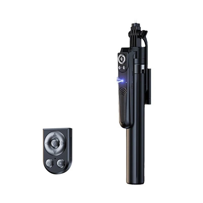 1 PCS Ai Auto Tracking Selfie Stick Automatic Tracking Black Aluminum Alloy Live Phone Holder Bluetooth 5.0 Gimbal Stabilizer