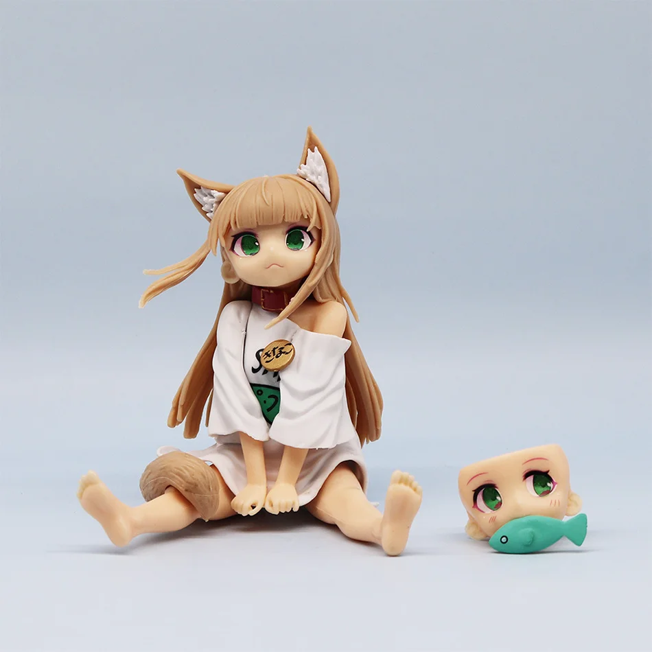 Anime Uchi no Neko ga Onnanoko de Figure Kawaii Kinako 1/6 Osuwari Osakana ver Sitting Cute Model Toy Gift Action Figure PVC