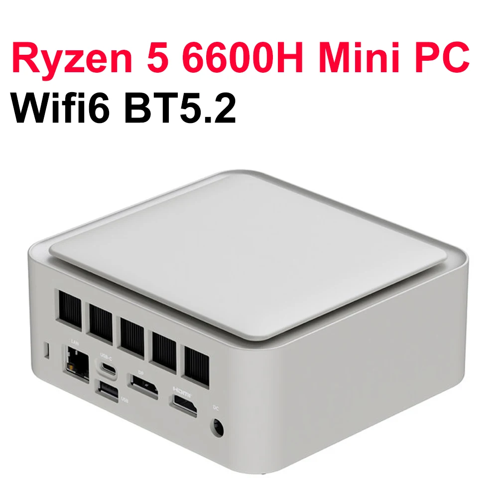 SZBOX Z66 AMD Ryzen 5 6600H Mini PC Windows 11 DDR5 4800Mhz Pcie 3.0 NVMe SSD Wifi6 BT5.2 2.5G Mini PC Gamer