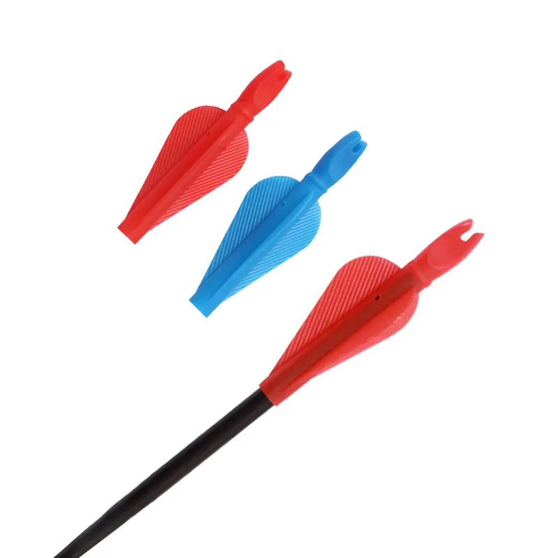 

20 шт. Комплекты для стрельбы из лука: наконечники и оперения для стрел 2,5 дюйма (8 мм), аксессуары для охоты и спортивной стрельбы