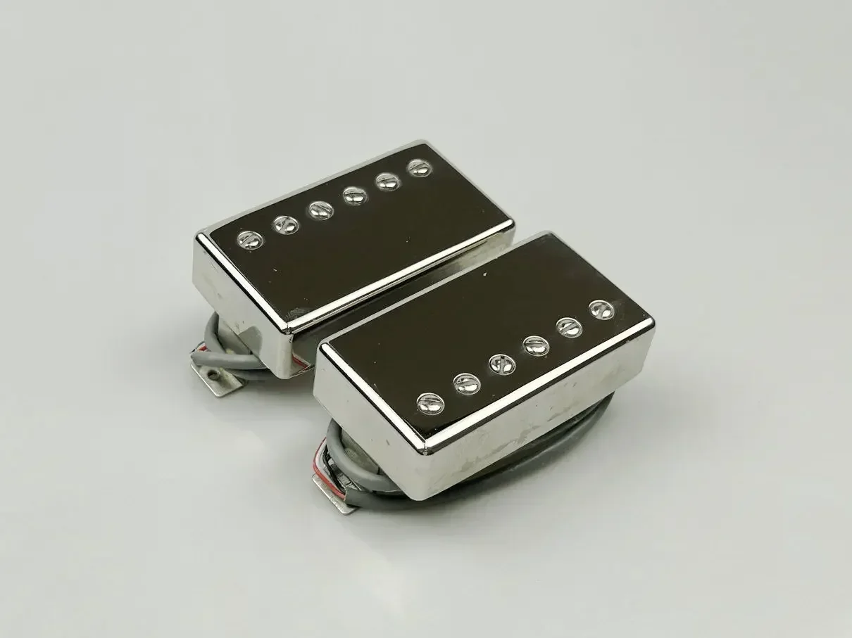 Electric Guitar Pickups Alnico 5 Humbucker Set 498R 498T Nickel Finish for Enhanced Sound Quality