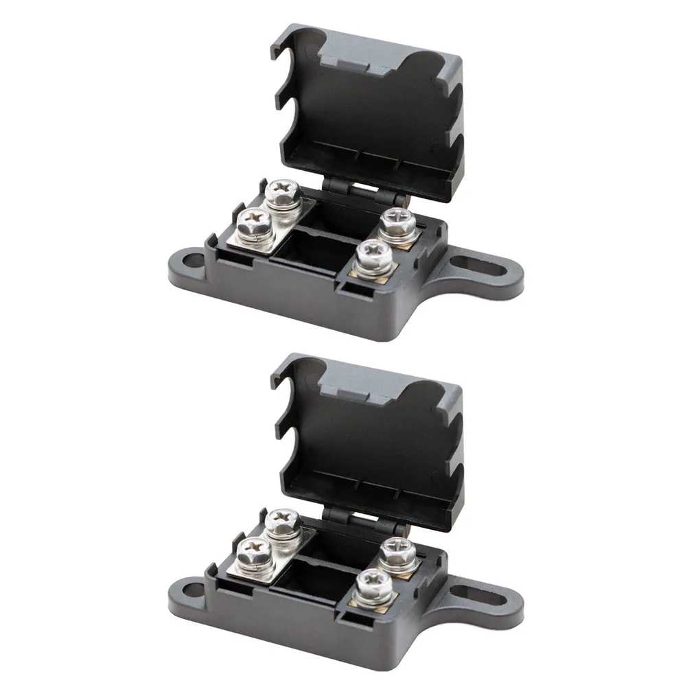 2pcs Dual-Circuit For Electrical Fuse Box for Vehicle Use Featuring Moisture Protection and Flexible Circuit Management Options
