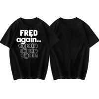 2025fred Again Dj Ssk Vac S2o Men Women T-shirt Print Tshirt Clothing Designer Tee Cotton Oversized T Shirt Summer Tops