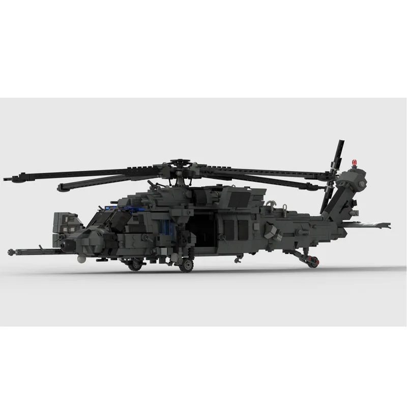 MOC-136938 Aerial HH-60W Fighter Building Blocks Model 1893 PartsMOC Creative Boys Kids Birthday Building Blocks Toy Gifts