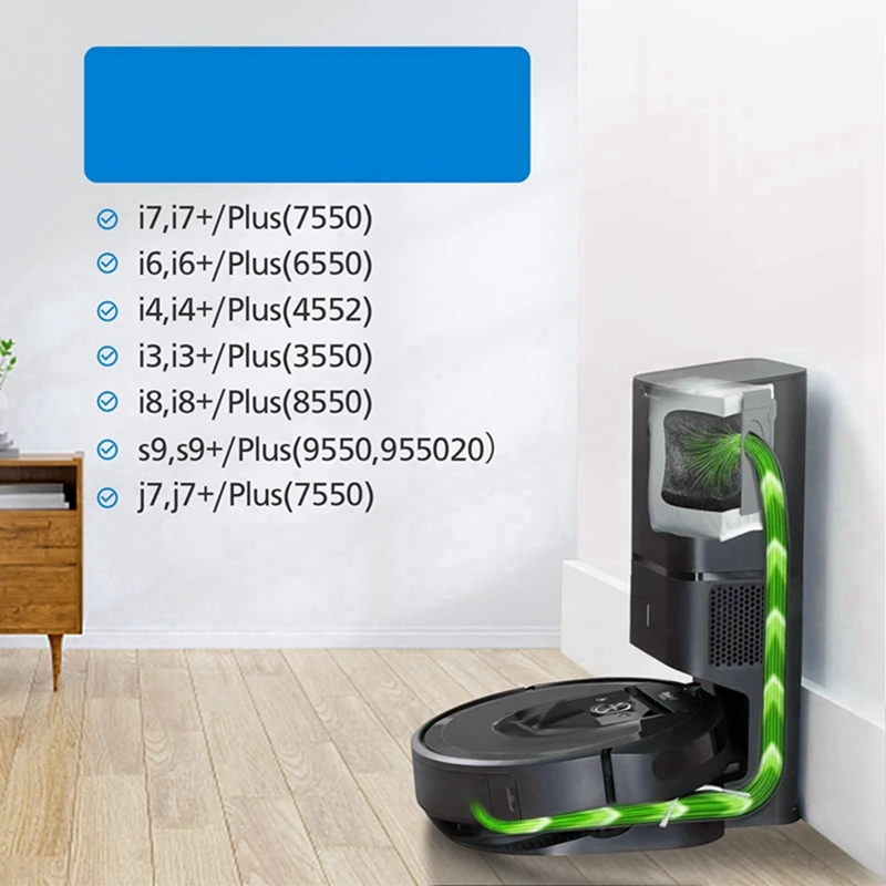 Вакуумные мешки, совместимые с Irobot Roomba J7 J7+, I7, I7+, I3+, I6+, S9(9150), S9+(9550) Запасные части для автоматического удаления грязи