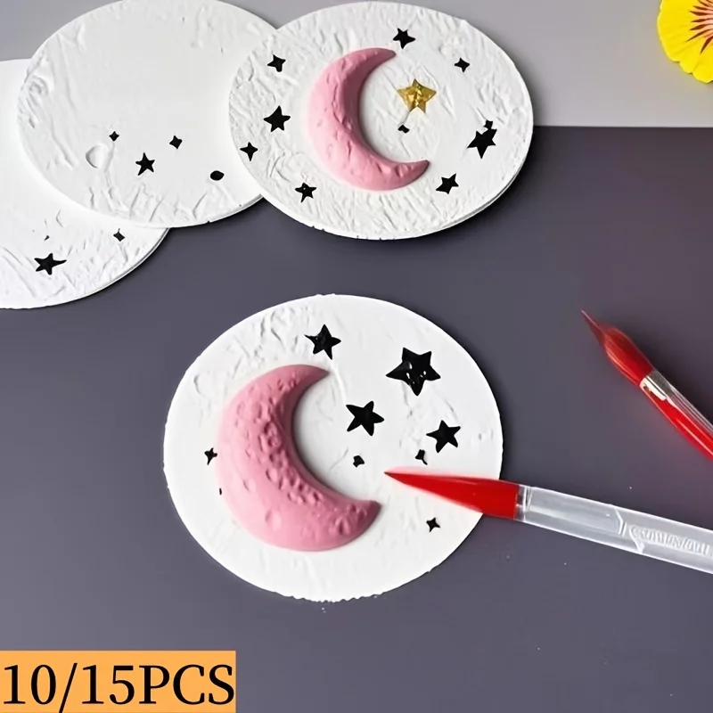 10/20pcs 3D Round/Square Foam Board Paper Art Craft Sheets for DIY Creative Activities Ideal Gift for Christmas School Office