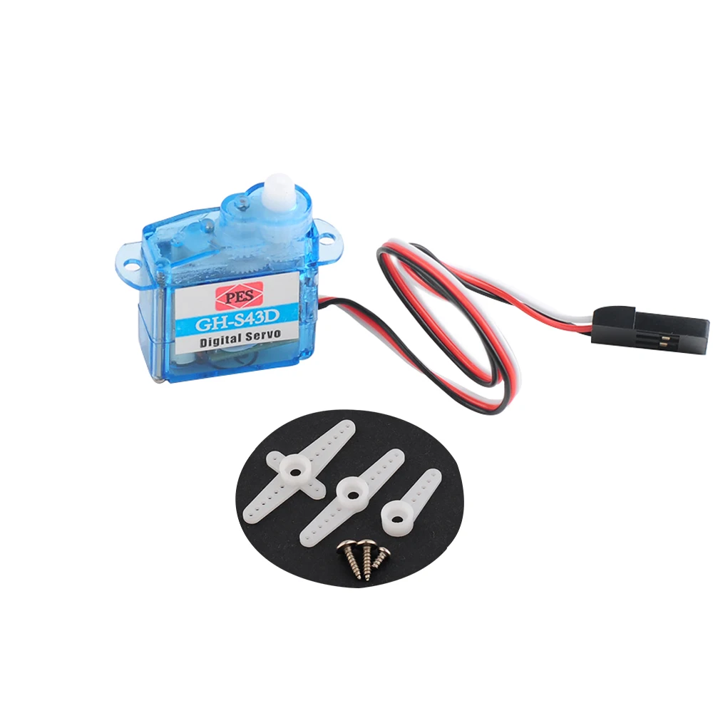 GH-S43D Micro Digital Servo Model Accessories 4.3g 90 degrees 3.6-4.8V Modification Servo for RC Cars Boats Robot Helicopter