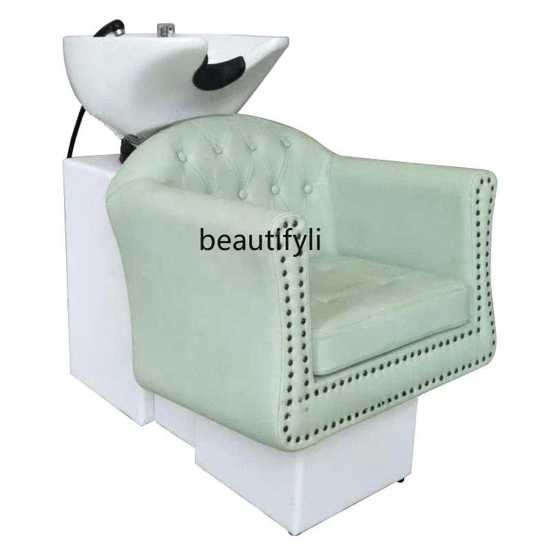 

New Modern Shampoo Chair Hair Saloon Dedicated Sitting Hair Salon Half Lying Flushing Bed Hair Salon Furniture