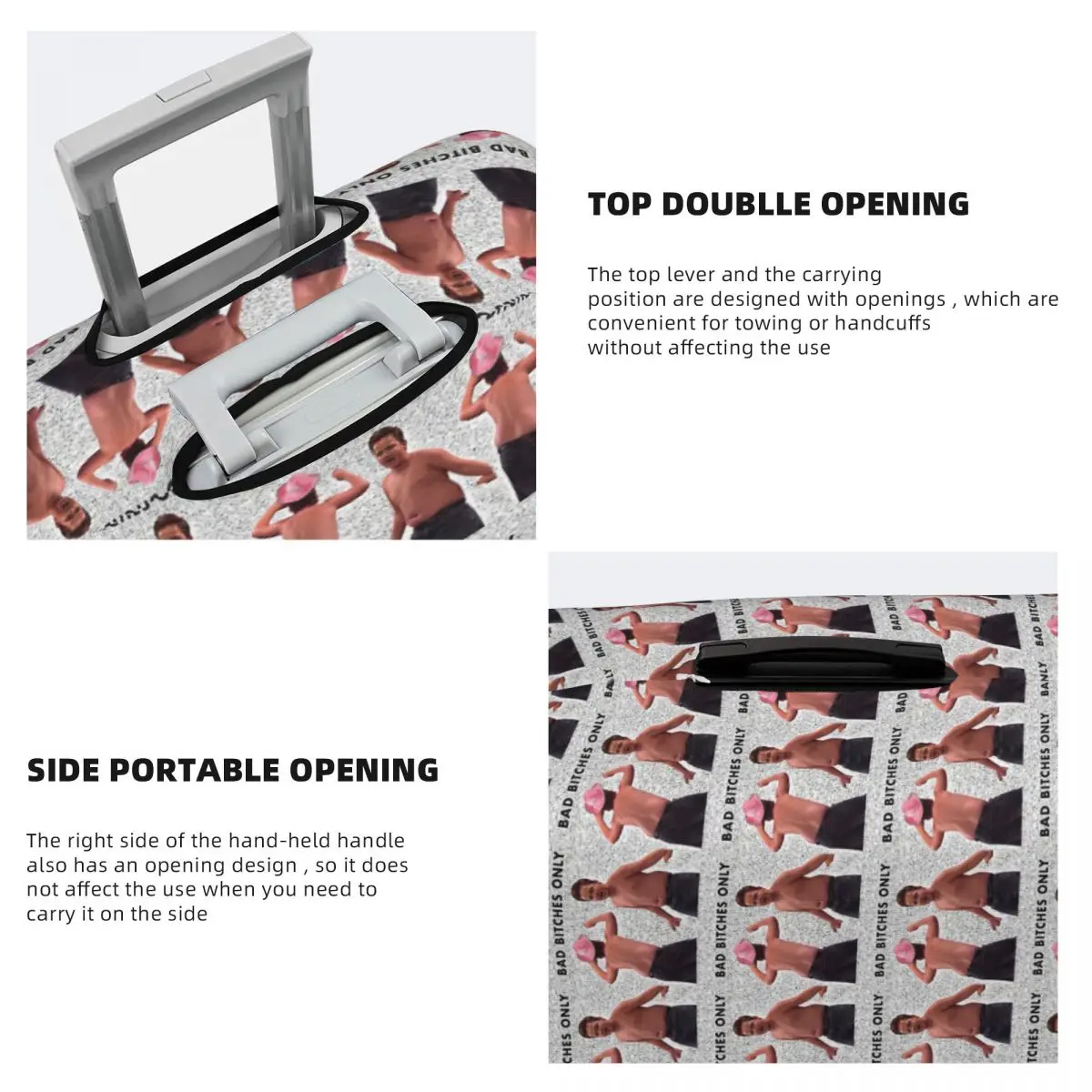 Gibby Party Requisitos Capa de proteção para mala Capa protetora elástica para bagagem de viagem para 18-32 polegadas