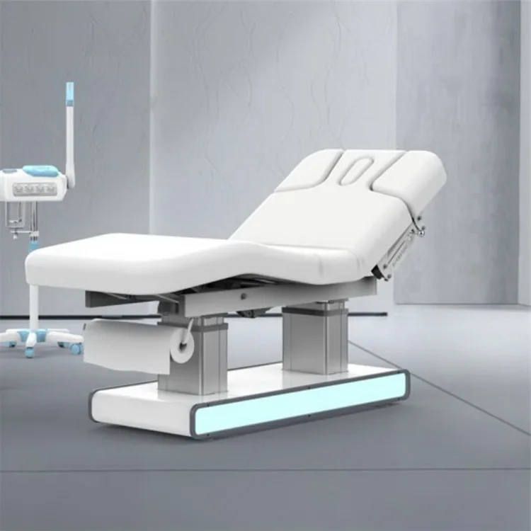 Hottest Sale Newest Professional  Leather Base Electric Facial Bed Relaxing Body Massage Bed for  Spa Salon