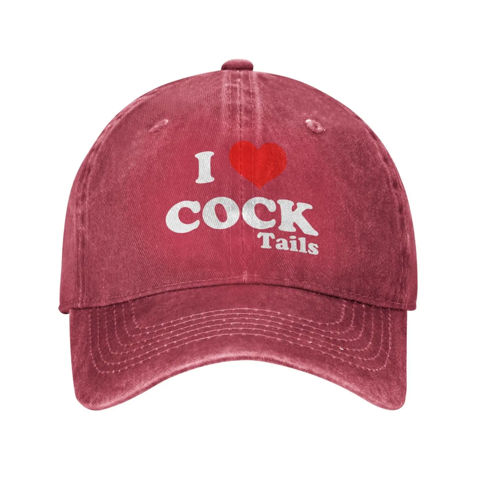 I Heart Love Cocktail Baseball Hat Adjustable Classic Dad Hat for Men Women,Black