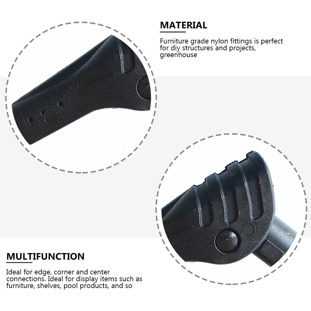 4-teiliges Zeltgelenk, Campingzubehör, Zubehör, Stützstange, Adapter, Stecker, Ellenbogen