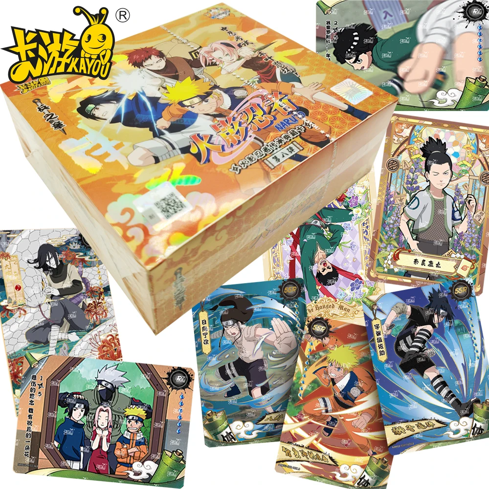 

Новые оригинальные коллекционные карты Kayou Naruto, аниме Hyūga Neji Orochimaru, красочные и ослепительные нежные боевые карты, подарок для ребенка