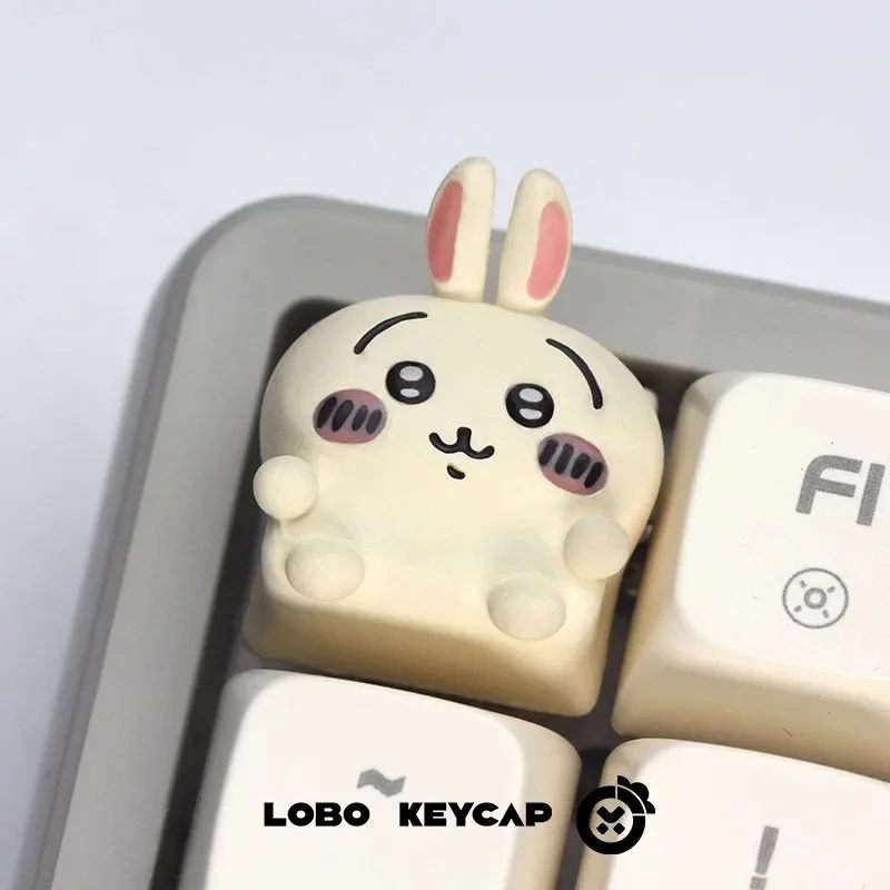 Kawaii Chiikawa Keycaps Hachiware Usagi Girl Cute Anime Peripheral Mechanical Keyboard Keycaps Cute Anime Week Christmas Gift