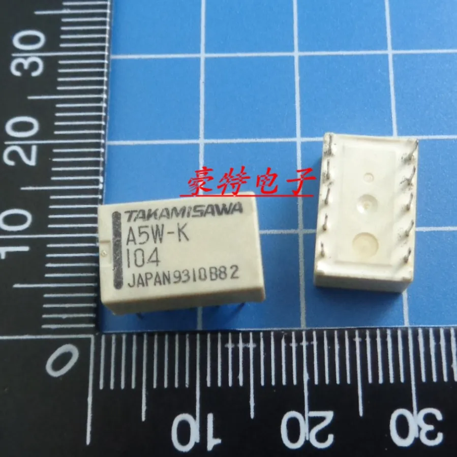 2pcs/ A5W-K 5V 1A import two normally open two normally closed SPDT conversion type 10-pin signal relay