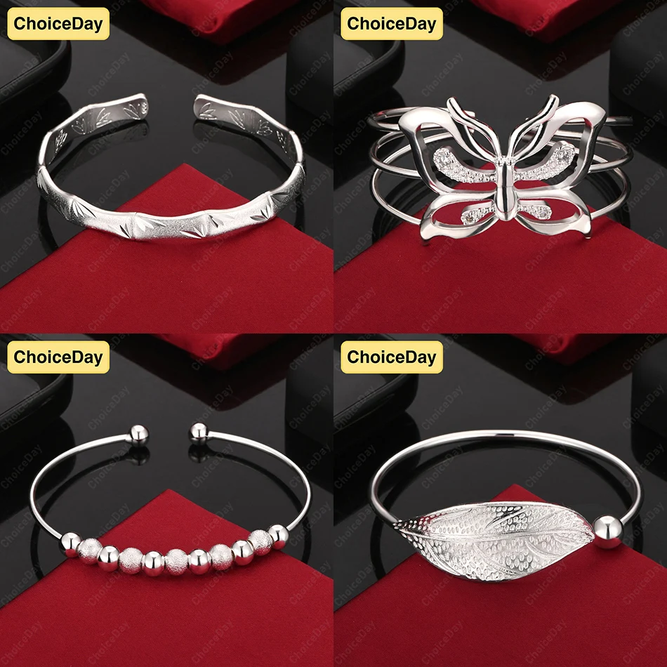 

ChoiceDay 925 Sterling Silver Delicate Butterfly Round Bead Bracelet Women's Accessories Engagement Jewelry Gift
